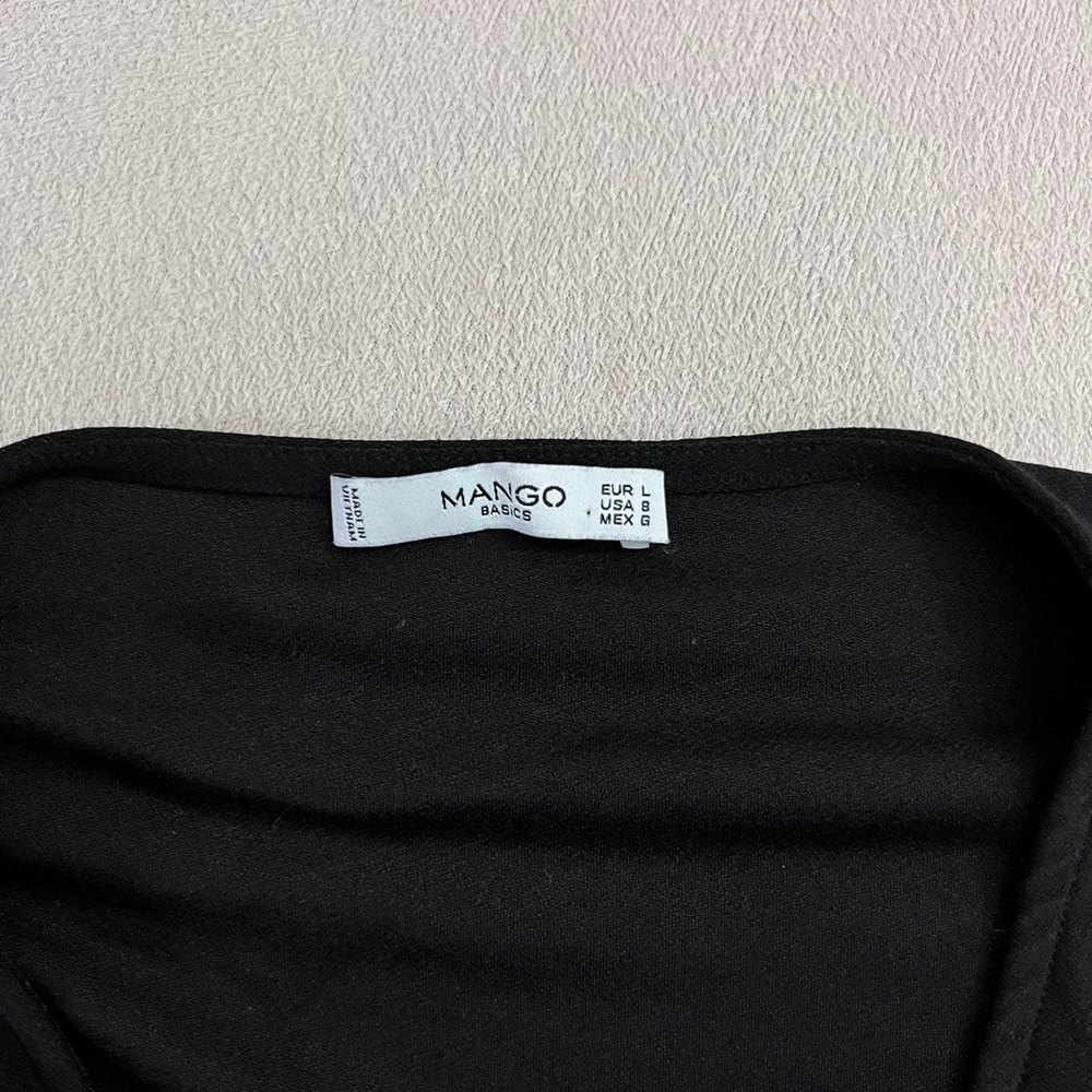 Mango Black Basic Dress Size 8 - image 2